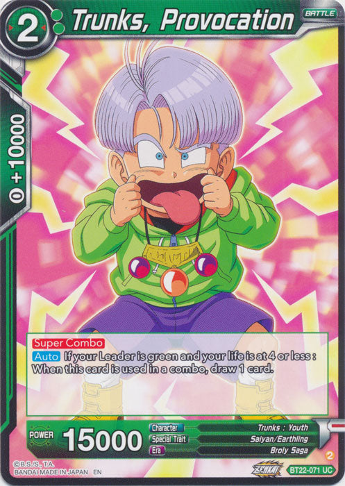 Trunks, Provocation - BT22-071