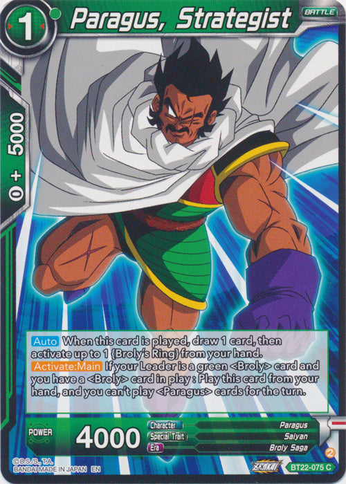 Paragus, Strategist - BT22-075