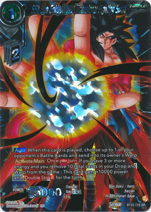 SS4 Son Goku, Cross Dimensional Fighting Spirit - BT22-116