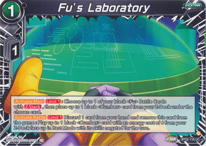 Fu's Laboratory - BT22-118