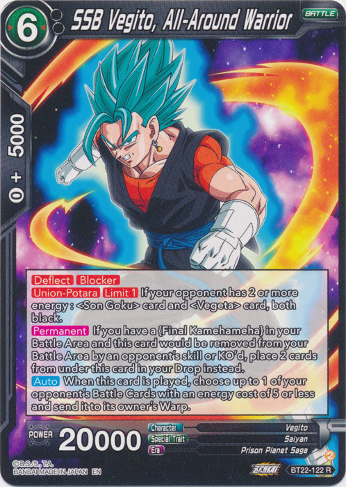 SSB Vegito, All-Around Warrior - BT22-122