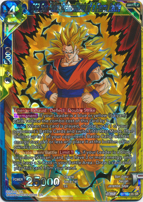 SS3 Son Goku, Premonitions of a Fierce Battle - BT22-135