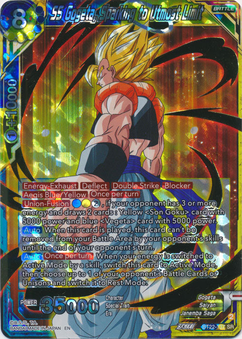 SS Gogeta, Sparking to Utmost Limit - BT22-137