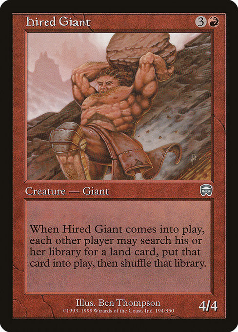 Hired Giant Mercadian Masques MMQ