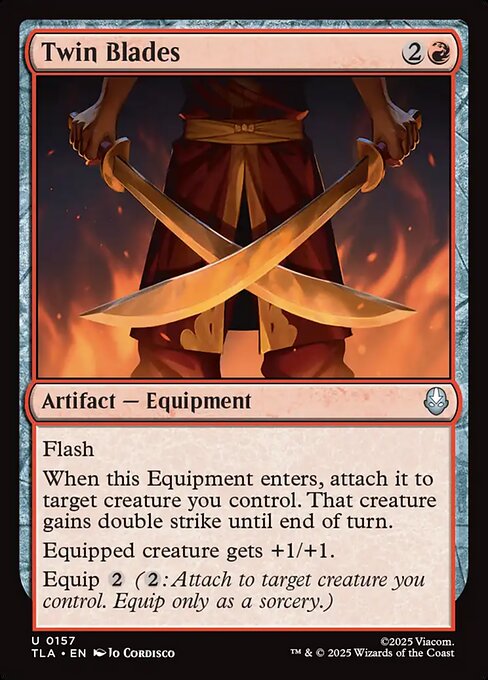 Twin Blades - Magic: The Gathering TLA #157