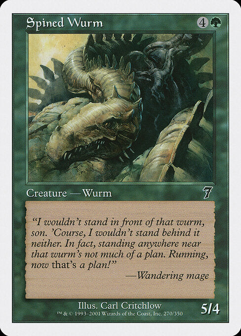 Spined Wurm - Magic: The Gathering 7ED #270