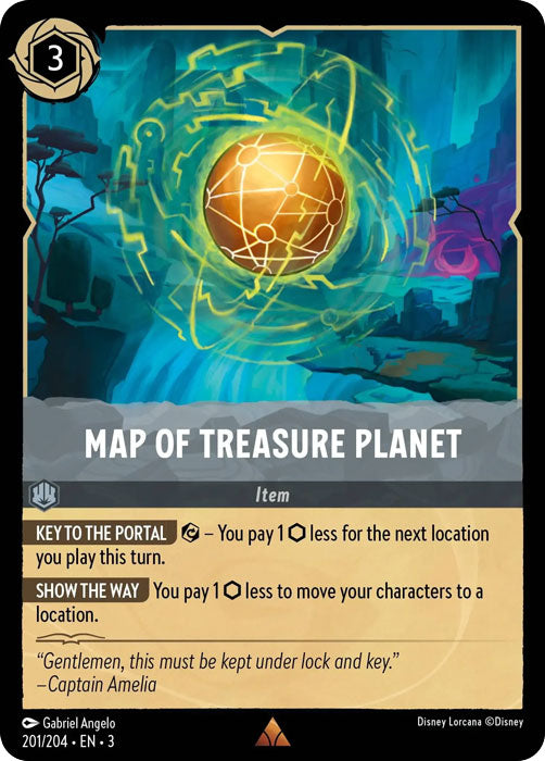 Map of Treasure Planet 