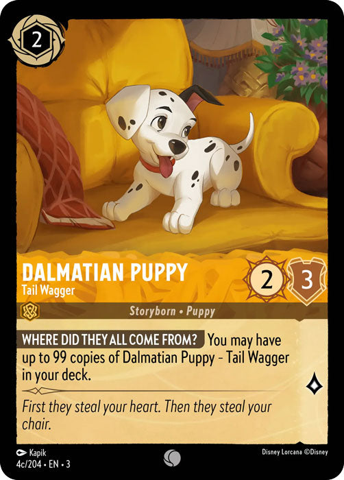 Dalmatian Puppy - Tail Wagger (4c/204) 