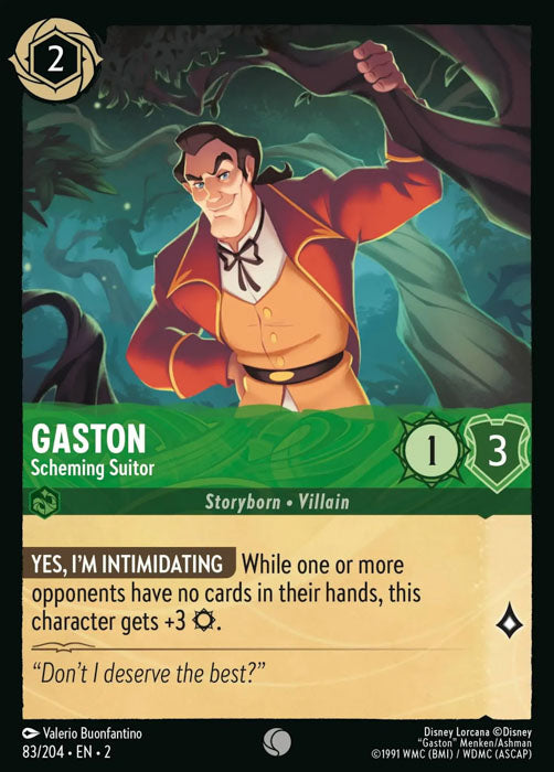 Gaston - Scheming Suitor 