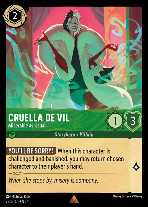 Cruella de Vil - Miserable as Usual 