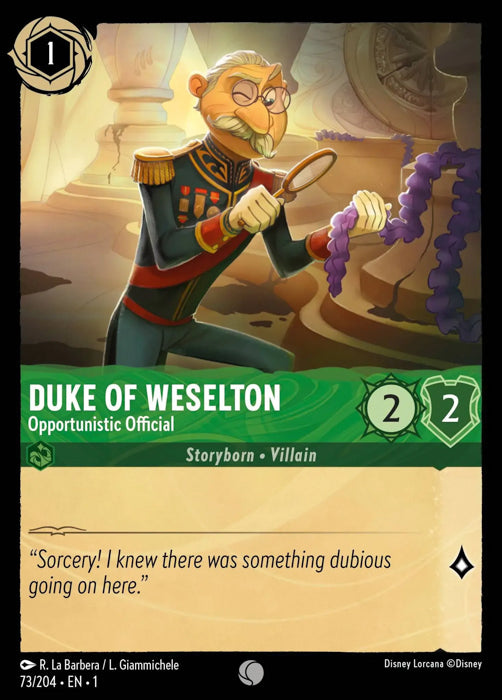 Duke of Weselton - Opportunistic Official 