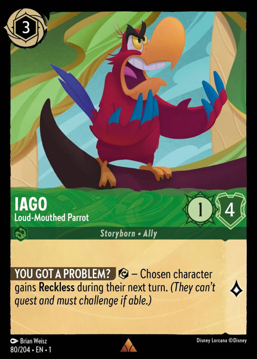 Iago - Loud-Mouthed Parrot 