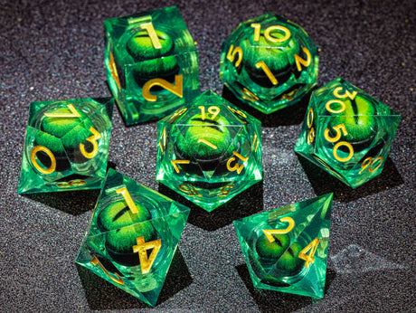 Dice Set - Liquid Core: Dragon Eyes