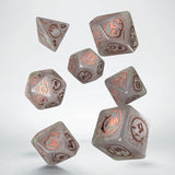 Dragons RPG Dice Set: Quartz/Copper