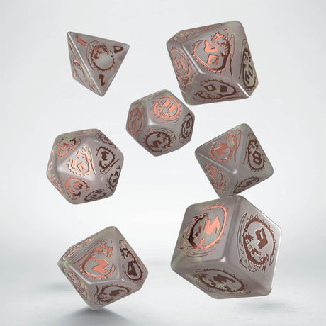 Dragons RPG Dice Set: Quartz/Copper