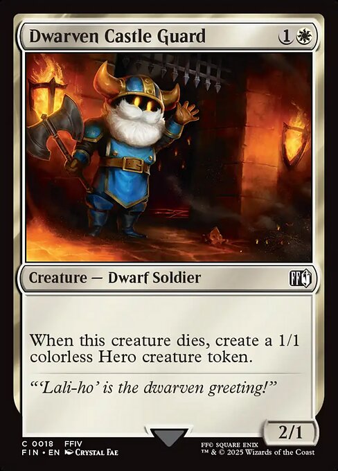 Dwarven Castle Guard - Magic: The Gathering FIN #18