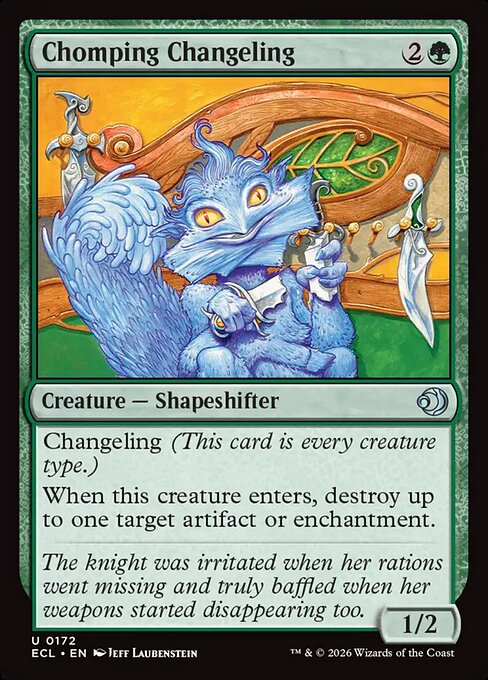 Chomping Changeling - Magic: The Gathering ECL #172
