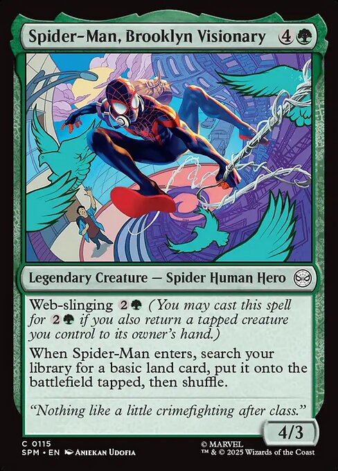 Spider-Man, Brooklyn Visionary - Magic: The Gathering SPM #115
