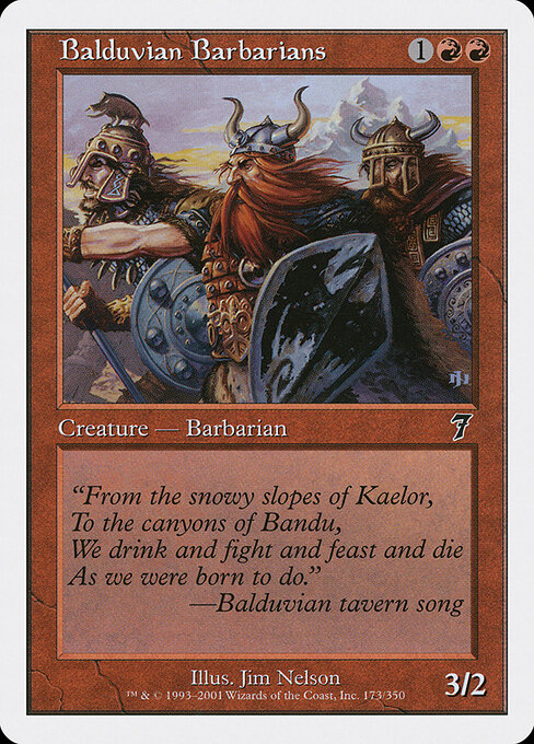 Balduvian Barbarians - Magic: The Gathering 7ED #173