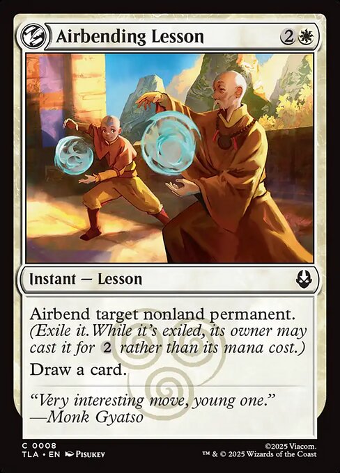 Airbending Lesson - Magic: The Gathering TLA #8