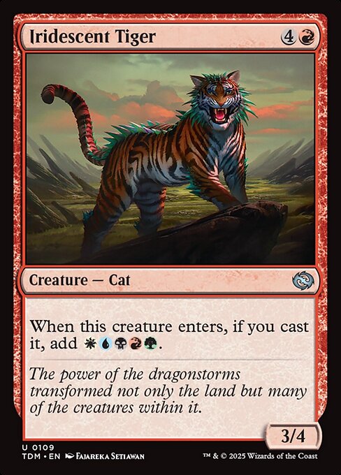 Iridescent Tiger - Magic: The Gathering TDM #109