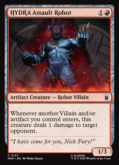 HYDRA Assault Robot - Magic: The Gathering MSH #137