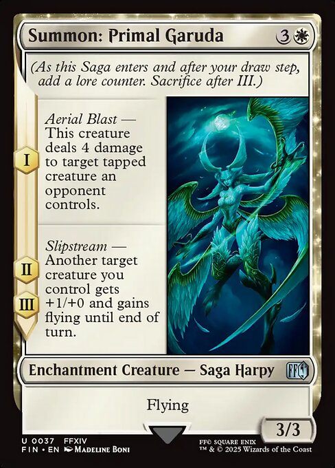 Summon: Primal Garuda - Magic: The Gathering FIN #37