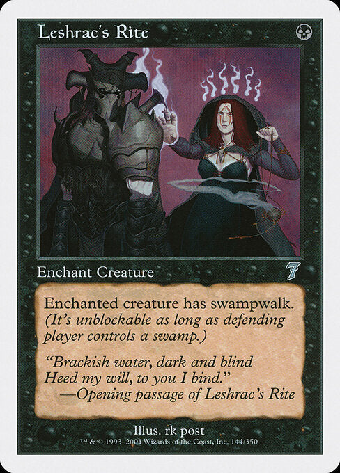 Leshrac's Rite - Magic: The Gathering 7ED #144
