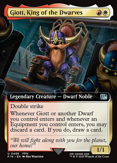 Giott, King of the Dwarves - Magic: The Gathering FIN #488