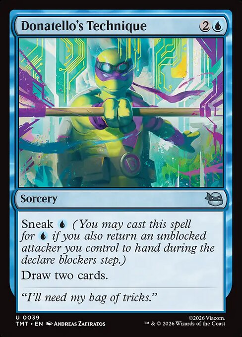 Donatello's Technique - Magic: The Gathering TMT #39