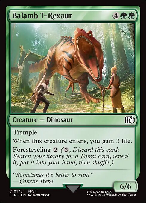 Balamb T-Rexaur - Magic: The Gathering FIN #173