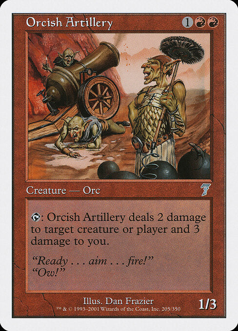 Orcish Artillery - Magic: The Gathering 7ED #205