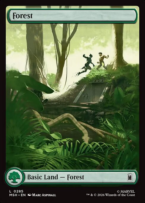 Forest - Magic: The Gathering MSH #285