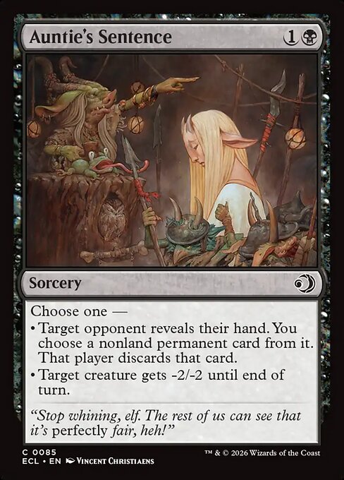 Auntie's Sentence - Magic: The Gathering ECL #85