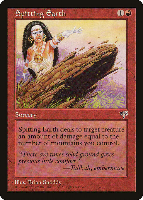 Spitting Earth - Magic: The Gathering MIR #193