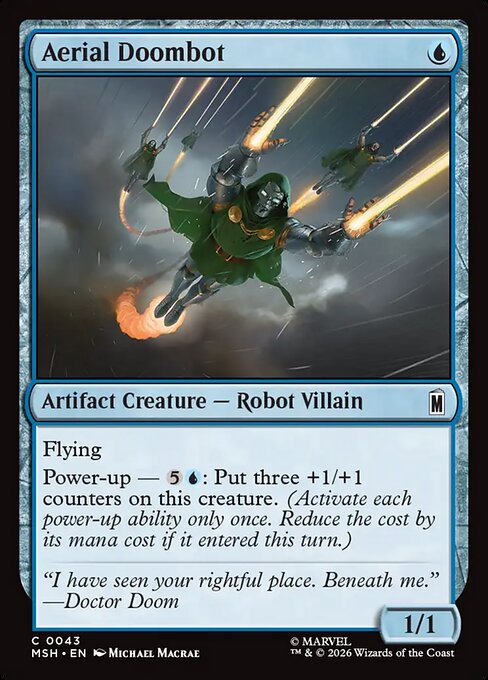 Aerial Doombot - Magic: The Gathering MSH #43