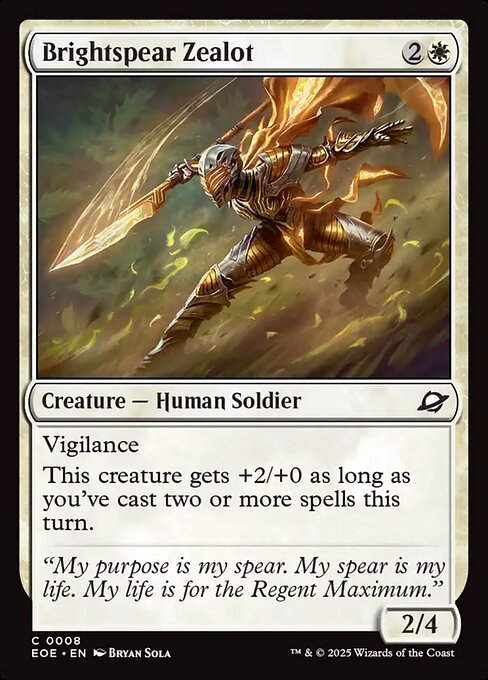 Brightspear Zealot - Magic: The Gathering EOE #8