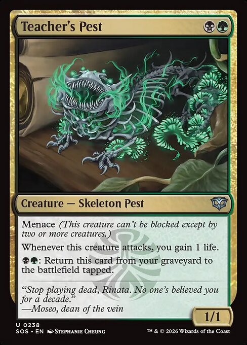 Teacher's Pest - Magic: The Gathering SOS #238