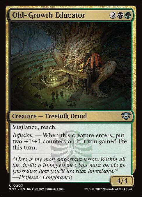 Old-Growth Educator - Magic: The Gathering SOS #207