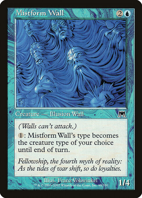 Mistform Wall - Magic: The Gathering ONS #99