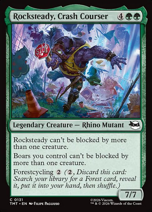 Rocksteady, Crash Courser - Magic: The Gathering TMT #131