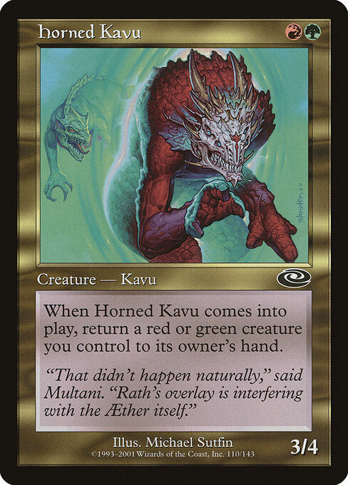 Horned Kavu - Magic: The Gathering PLS #110