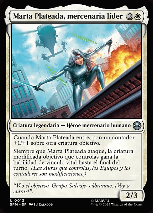 Silver Sable, Mercenary Leader · SPM #13 · ES