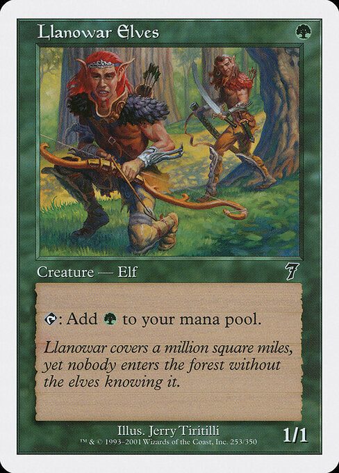 Llanowar Elves - Magic: The Gathering 7ED #253