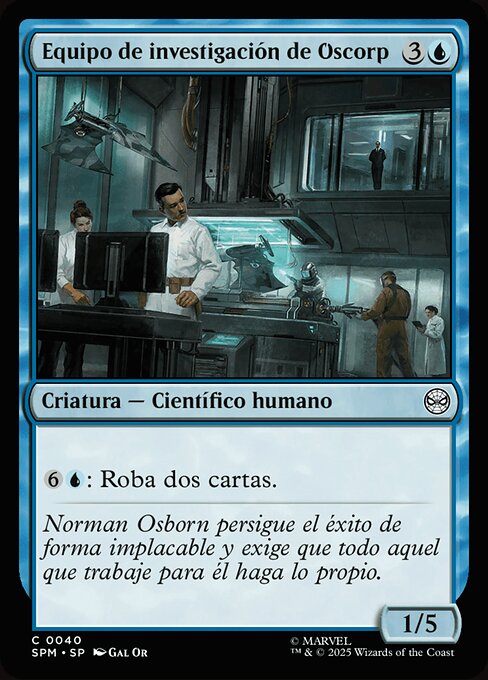 Oscorp Research Team · SPM #40 · ES