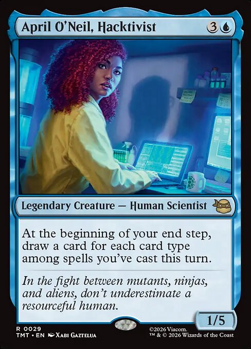 April O'Neil, Hacktivist - Magic: The Gathering TMT #29