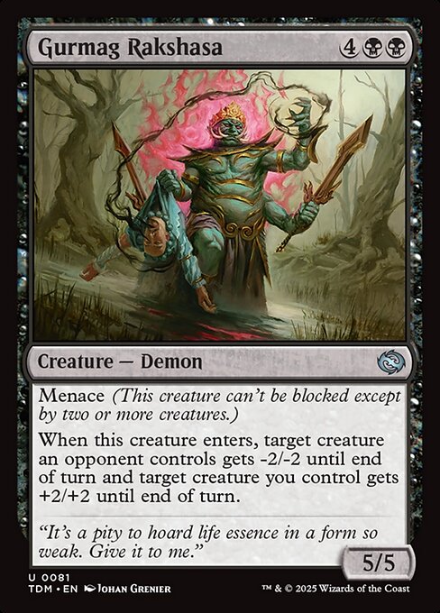 Gurmag Rakshasa - Magic: The Gathering TDM #81