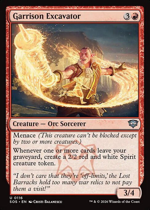 Garrison Excavator - Magic: The Gathering SOS #116