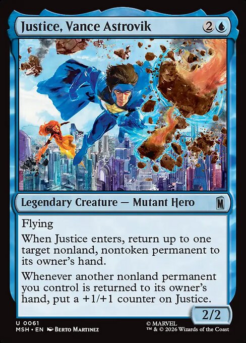 Justice, Vance Astrovik - Magic: The Gathering MSH #61