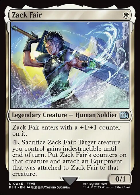 Zack Fair - Magic: The Gathering FIN #45